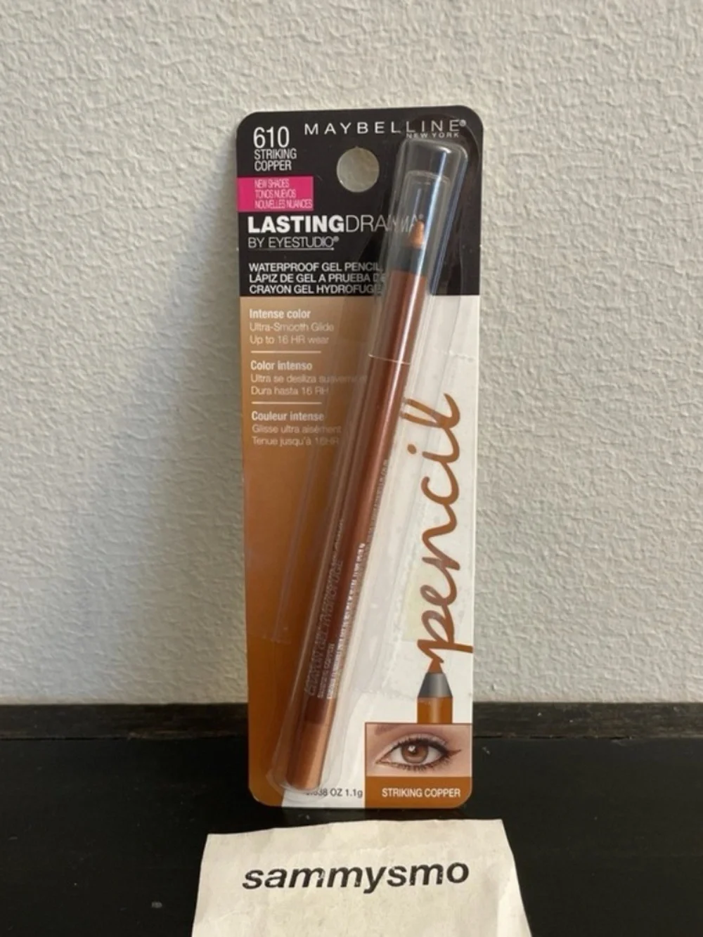 Maybelline Lasting Drama Waterproof Gel Pencil EyeLiner 610 Striking Copper